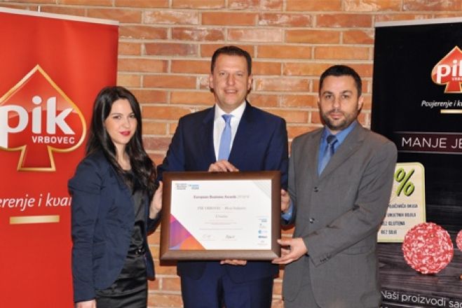 PIK Vrbovec dobitnik Europske poslovne nagrade za brigu o potrošačima