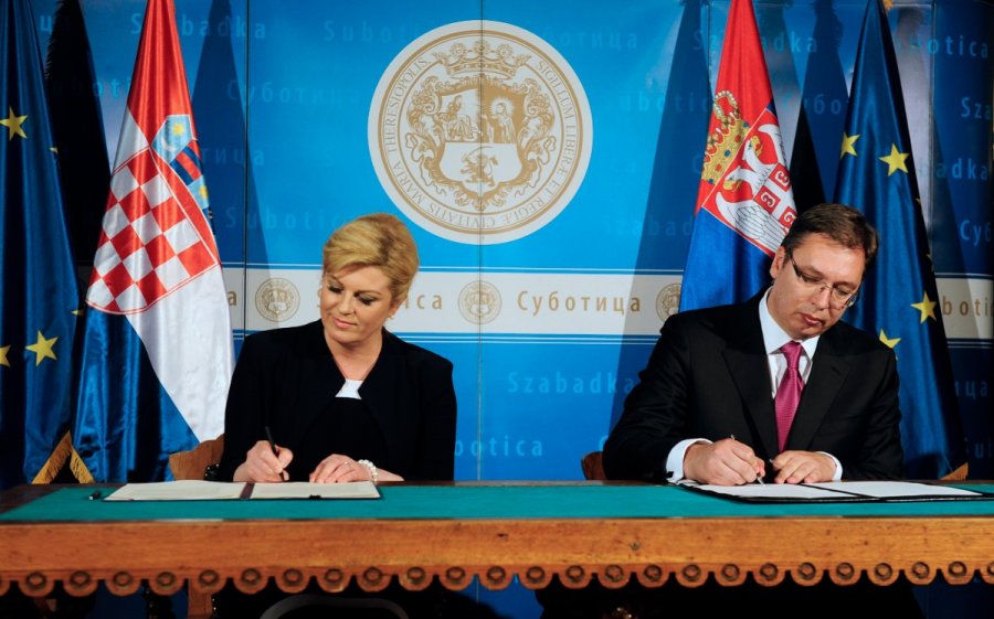 Hrvatska predsjednica i srbijanski premijer potpisali Deklaraciju o unaprijeđenju odnosa dvije zemlje