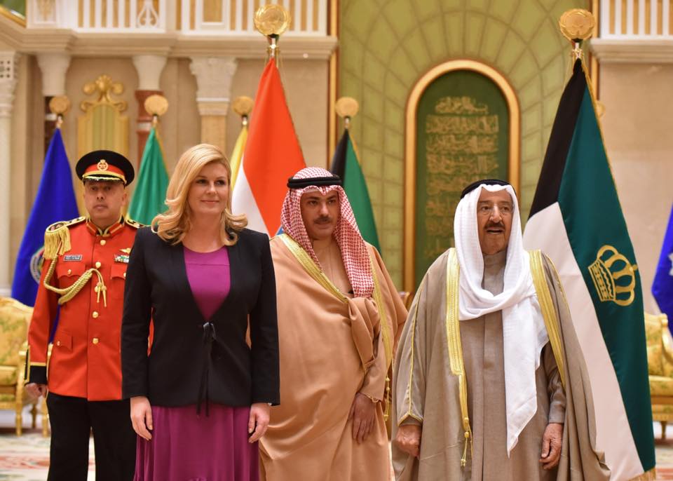 Predsjednica RH u Kuvajtu: Postoje veliki potencijali za gospodarsku suradnju Hrvatske i Kuvajta